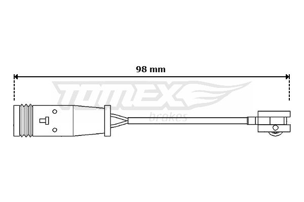 TOMEX BRAKES Hoiatuskontakt, piduriklotsi kulumine TX 30-64